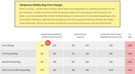 spirit airlines checked baggage fees